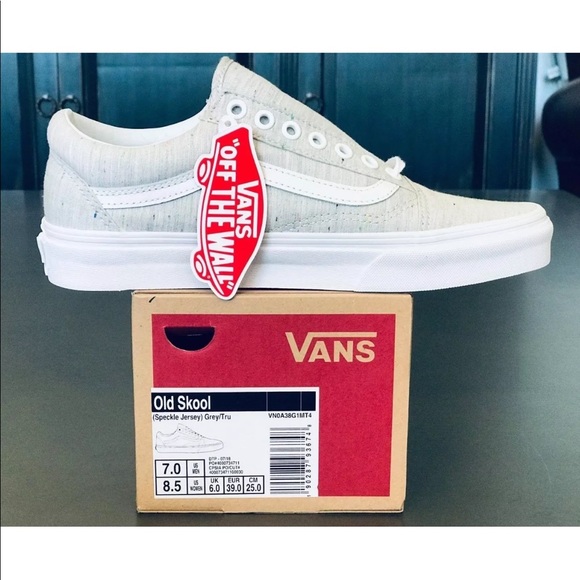 Vans Women’s Old Skool Canvas Skate Speckle Jersey - Picture 8 of 10